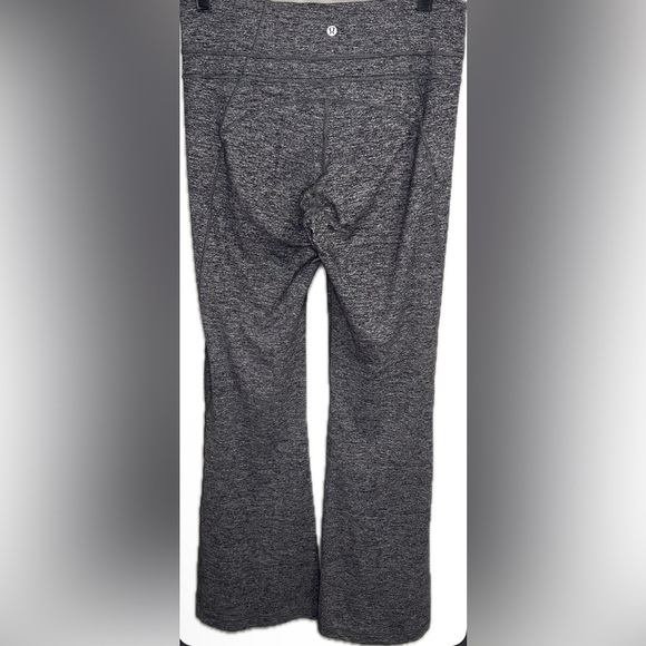 Lululemon Heathered Black Groove Pant Flare Women’s Size 10 - Picture 5 of 7